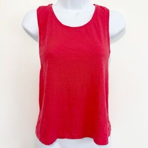 Z by ZELLA Sleeveless Cut Off Athletic Tank Coral Pink Medium